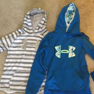 TWO Under Armour Sweatshirts